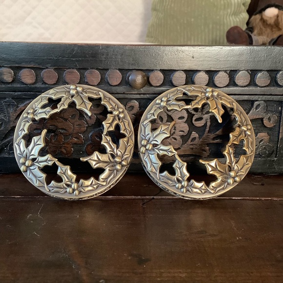 Yankee Candle Brass Holly Toppers